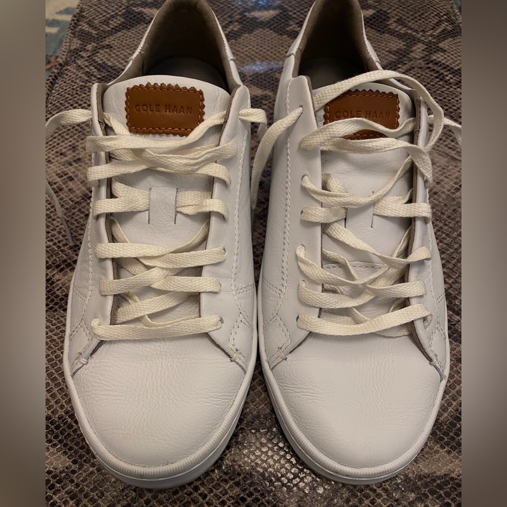 Coke Haan Mindi Lace Up Sneakers - Women’s Size 8.5 - White